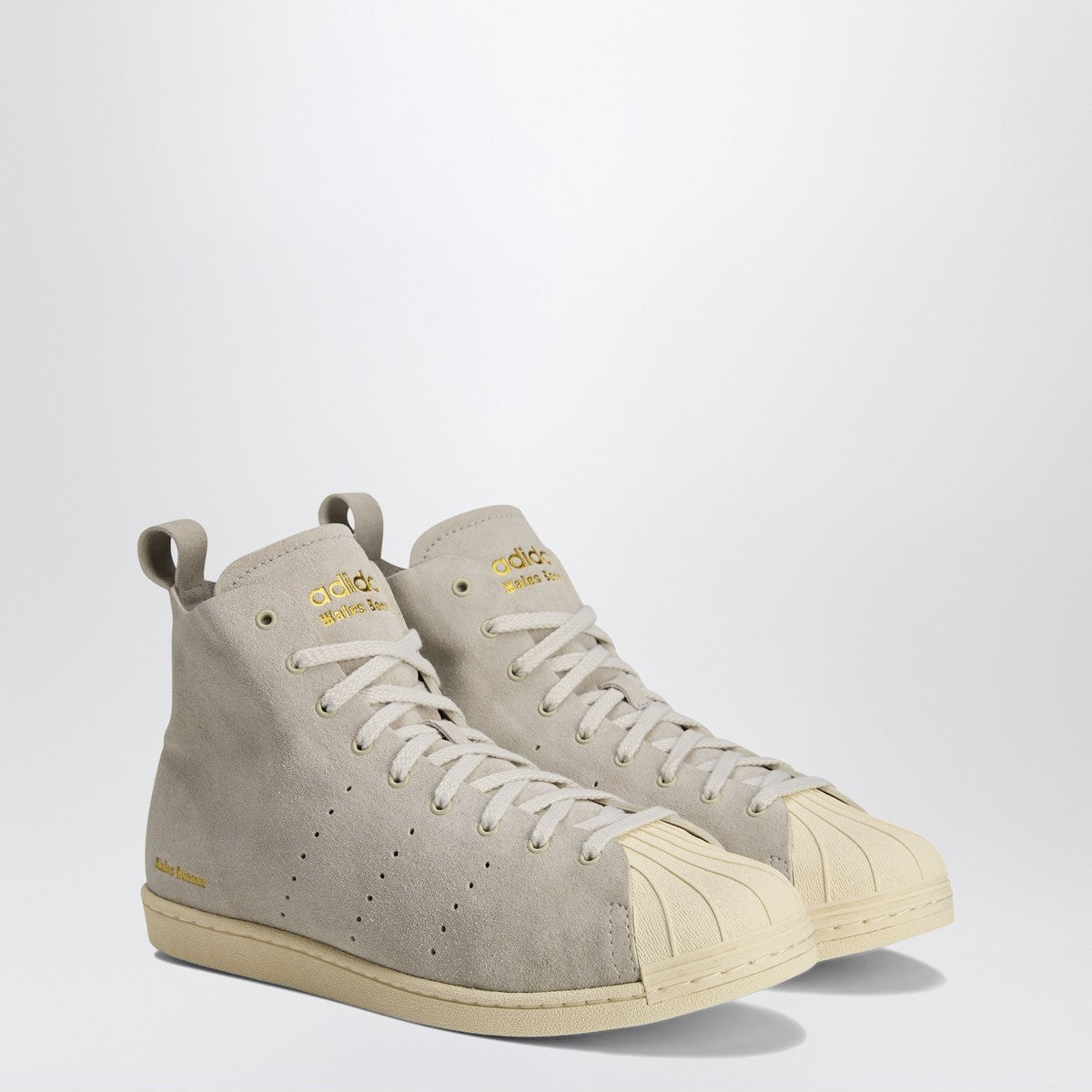 adidas by Wales Bonner Sneaker Superstar Hi Mist Stone/Wonder White/Gold Metallic adidas by Wales Bonner