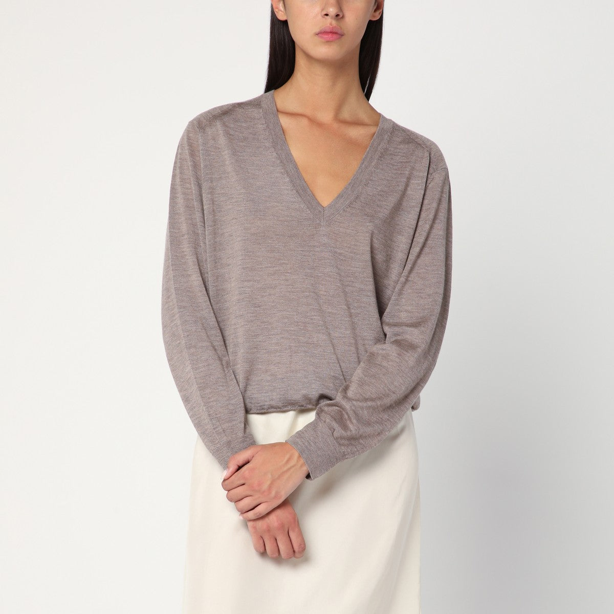 LouLou De Saison Taupe cashmere sweater