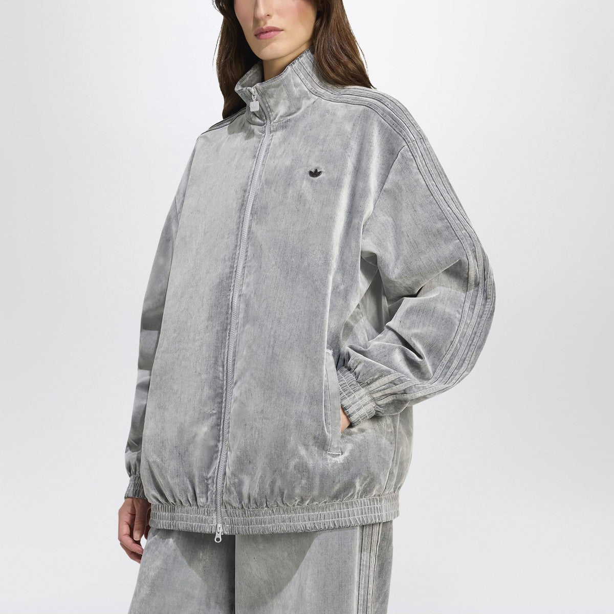 adidas Originals Oversized Track jacket grey adidas Originals