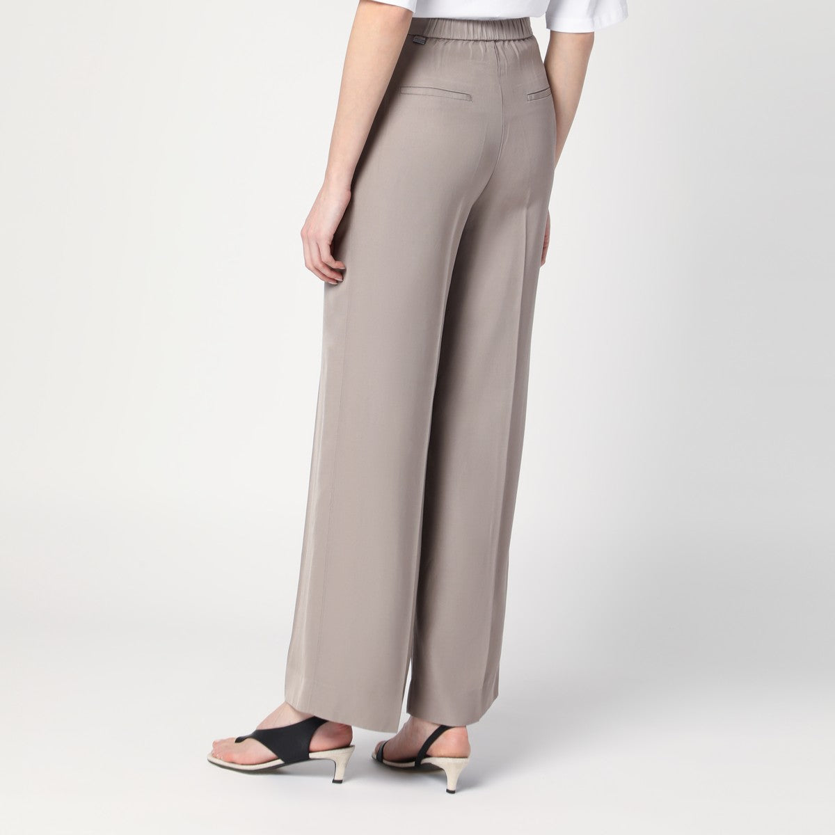 Calvin Klein Ash grey trousers in linen blend Calvin Klein