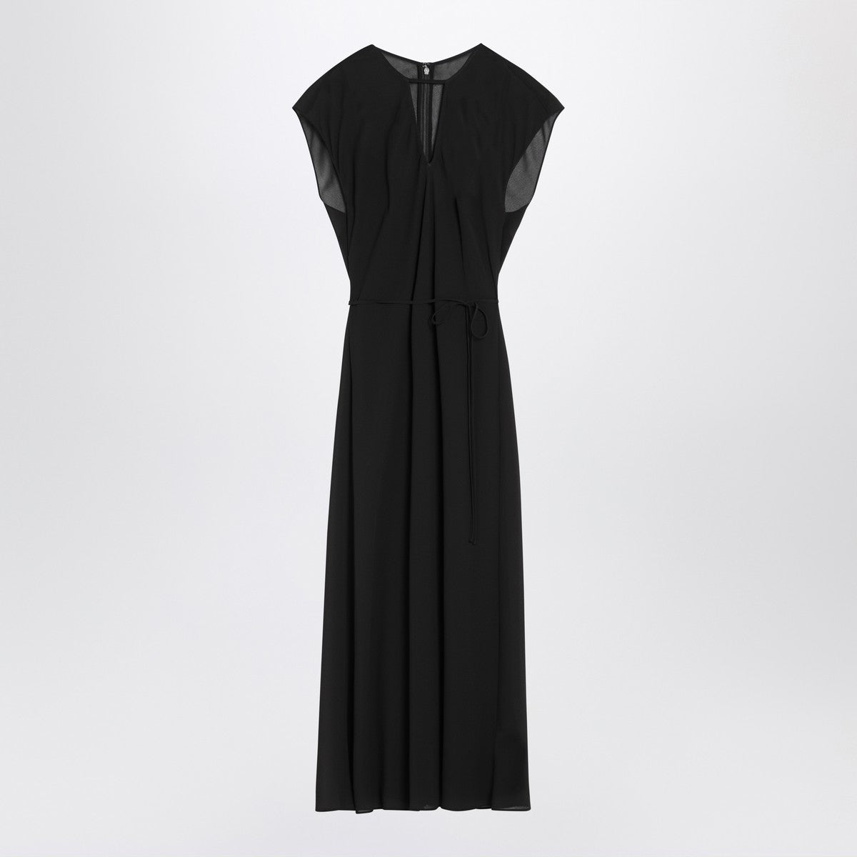 Calvin Klein Black midi dress with belt Calvin Klein