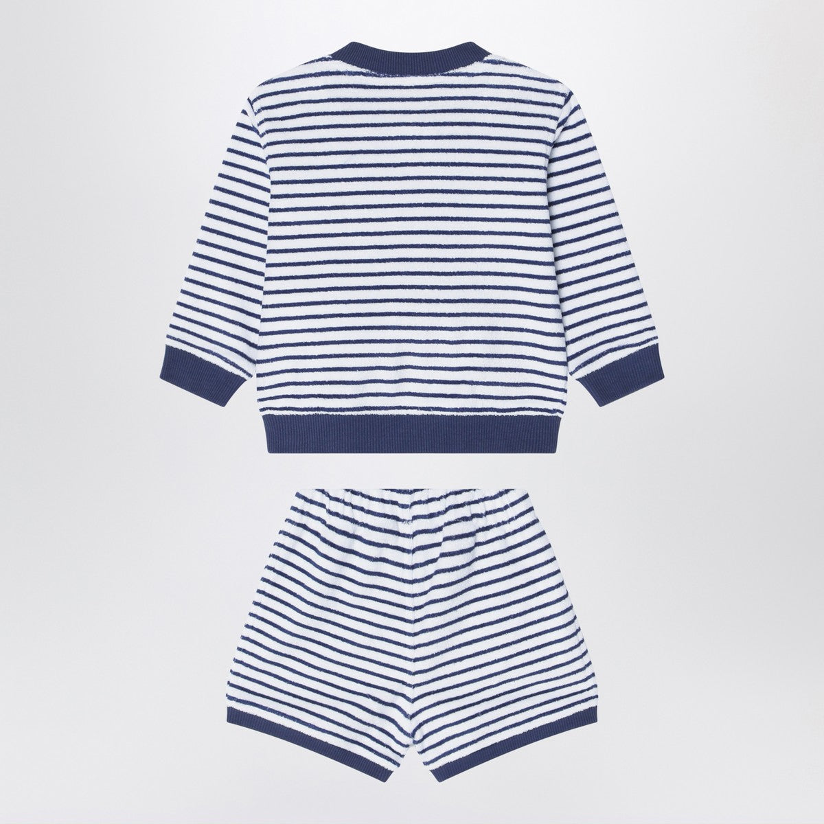 K-Way Sponge outfit white/cobalt blue striped K-Way