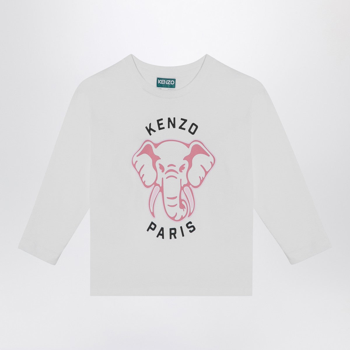 KENZO White cotton T-shirt with logo Kenzo