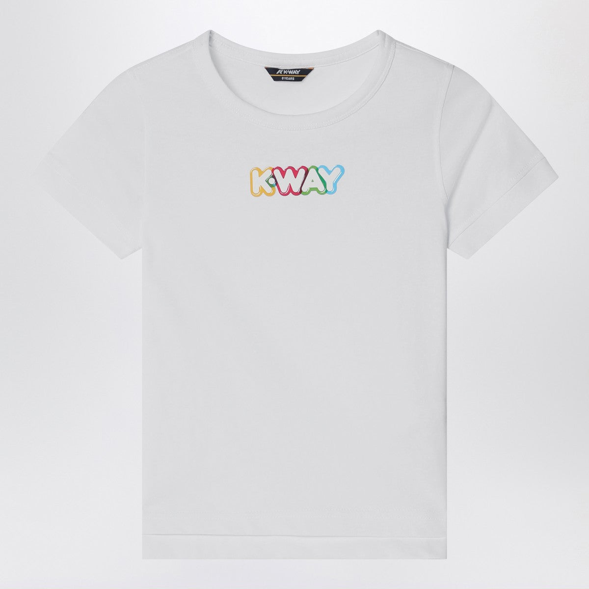 K-Way White Emel t-shirt with logo K-Way