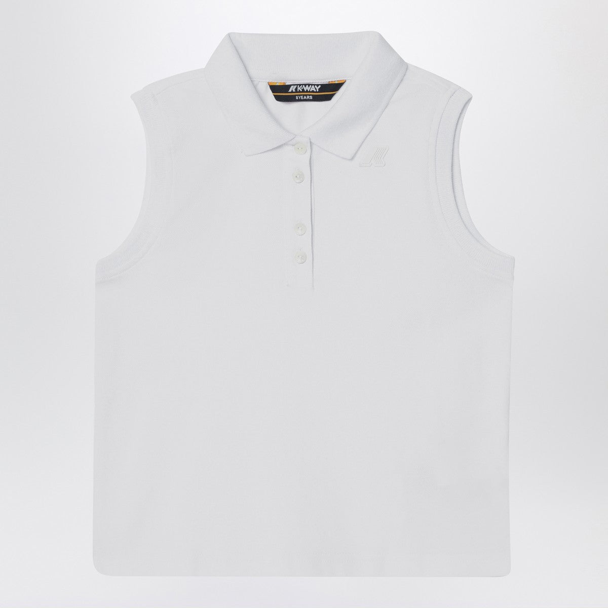 K-Way White sleeveless cotton polo K-Way