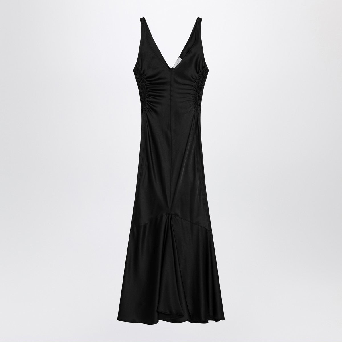 Sportmax Long black dress in satin Sportmax