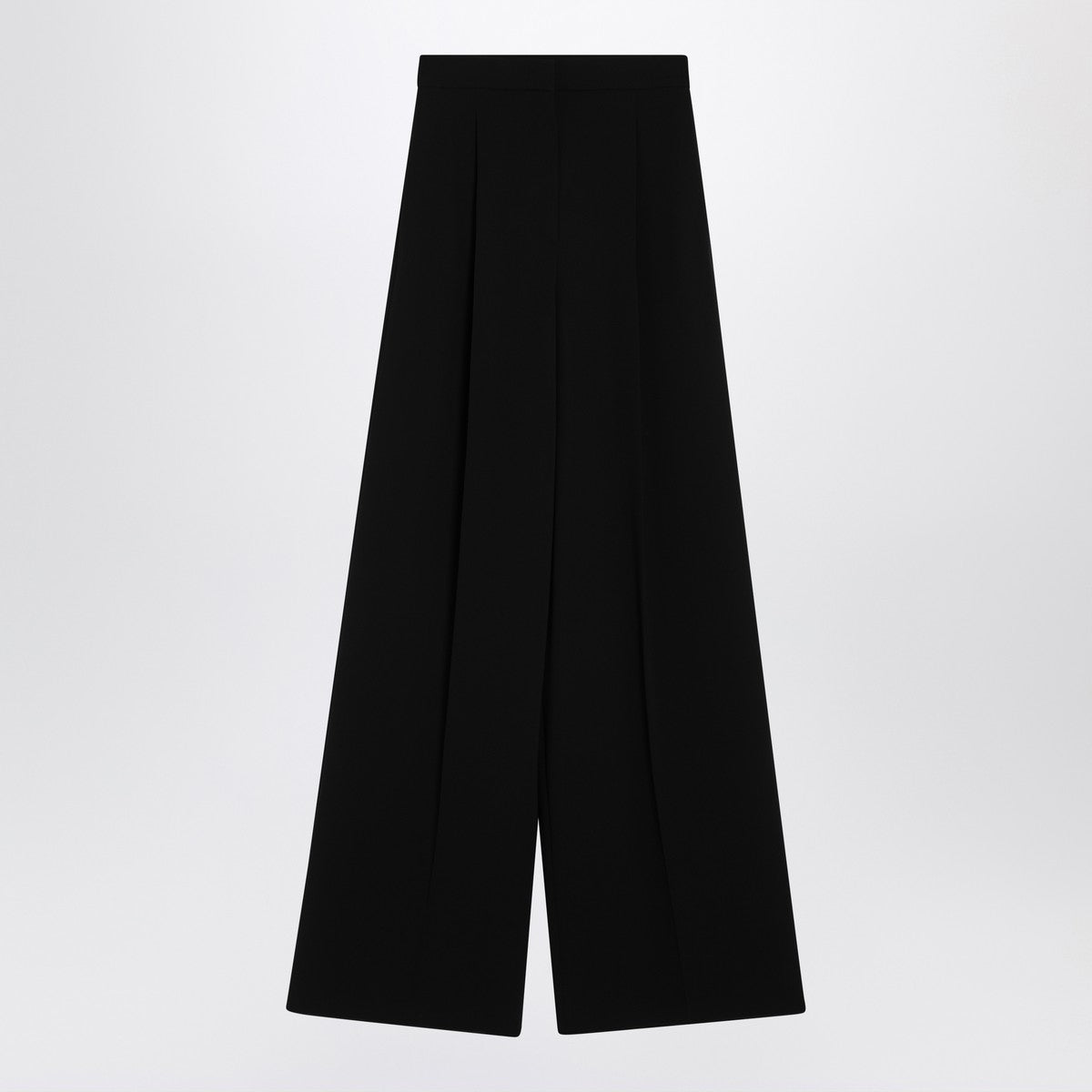 Max Mara Wide-leg black trousers in compact cady Max Mara