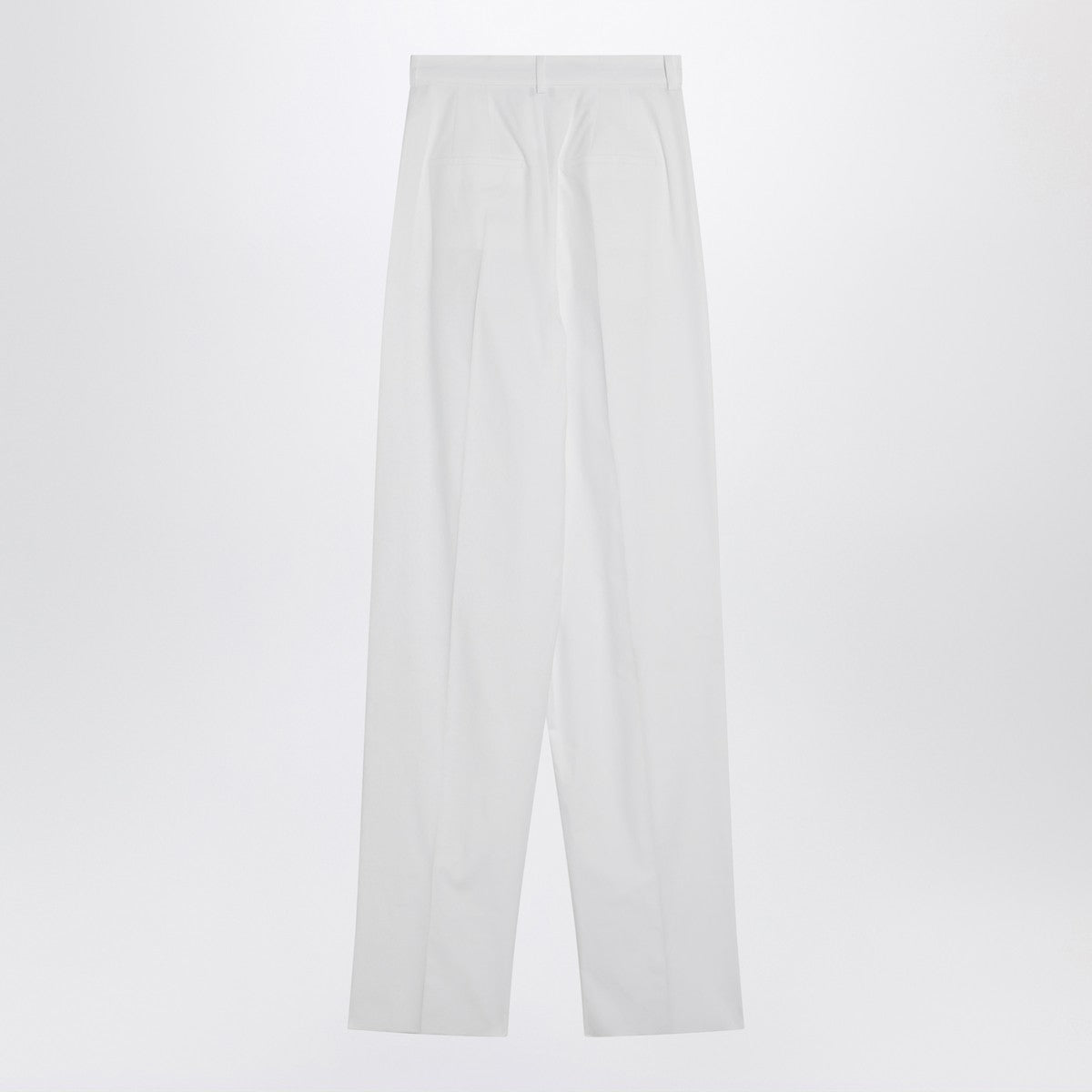 Sportmax Wide white cotton trousers Sportmax