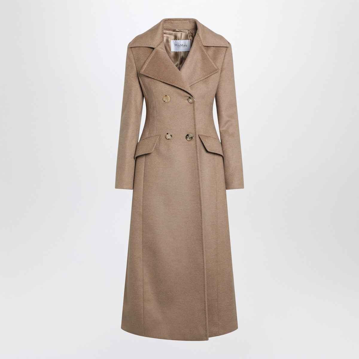 Max Mara Camel long double-breasted coat Max Mara