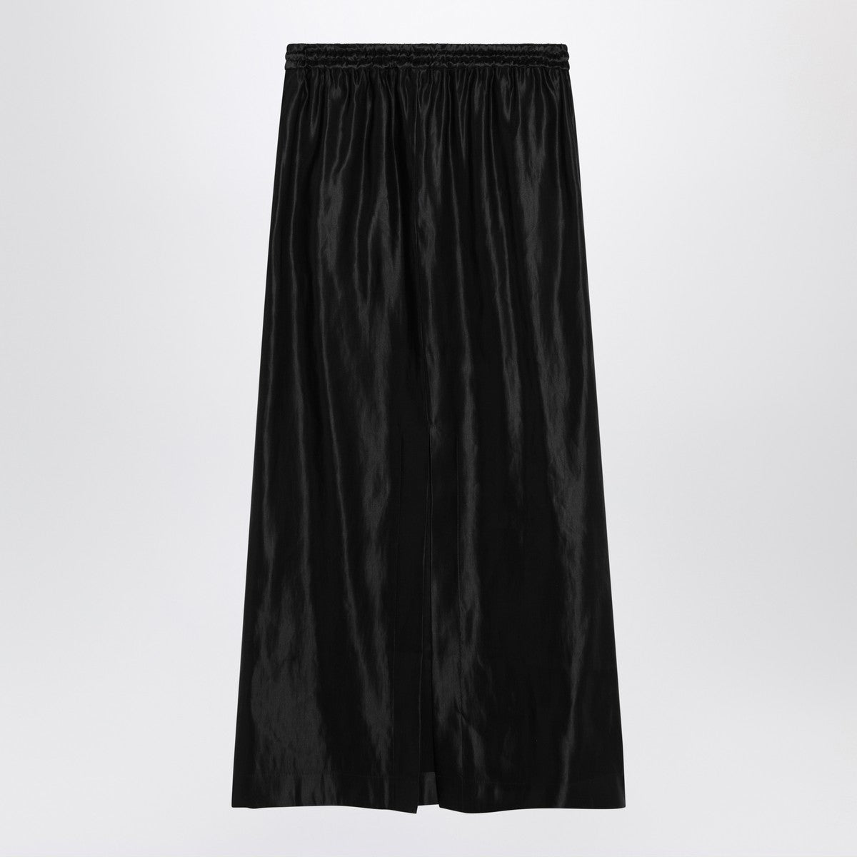 LouLou De Saison Black skirt in linen and silk