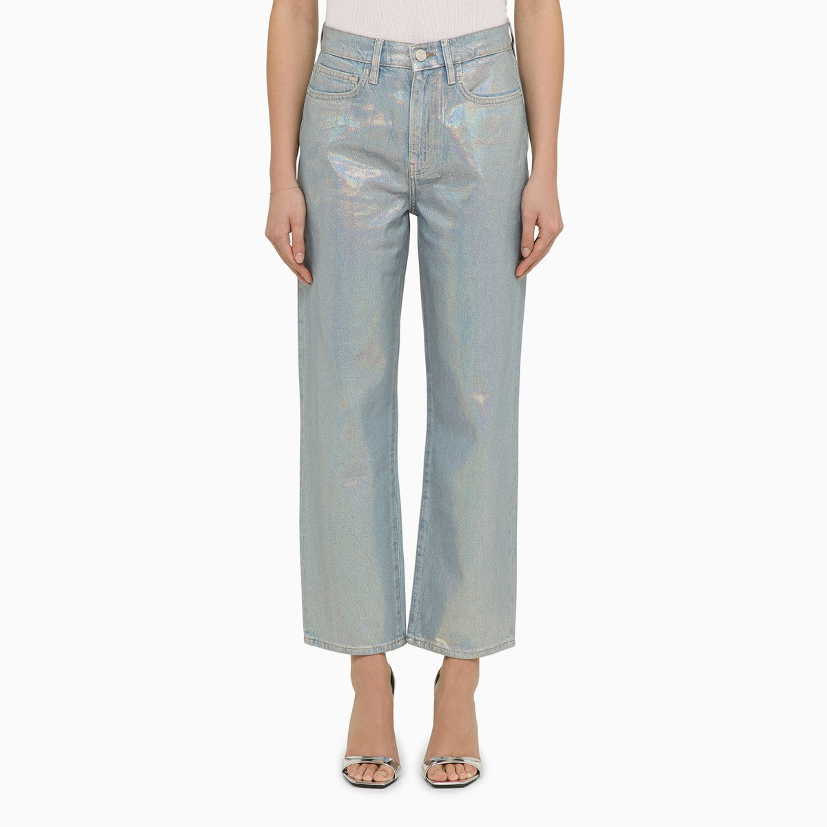 Frame La Jane cropped jeans in Hologram denim Frame