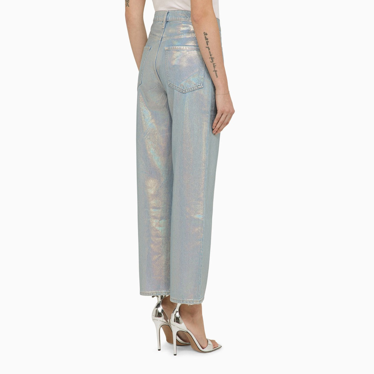 Frame La Jane cropped jeans in Hologram denim Frame