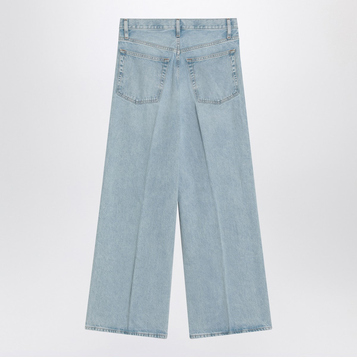 Frame Low Baggy Wide Leg Jeans in Organic Denim Frame