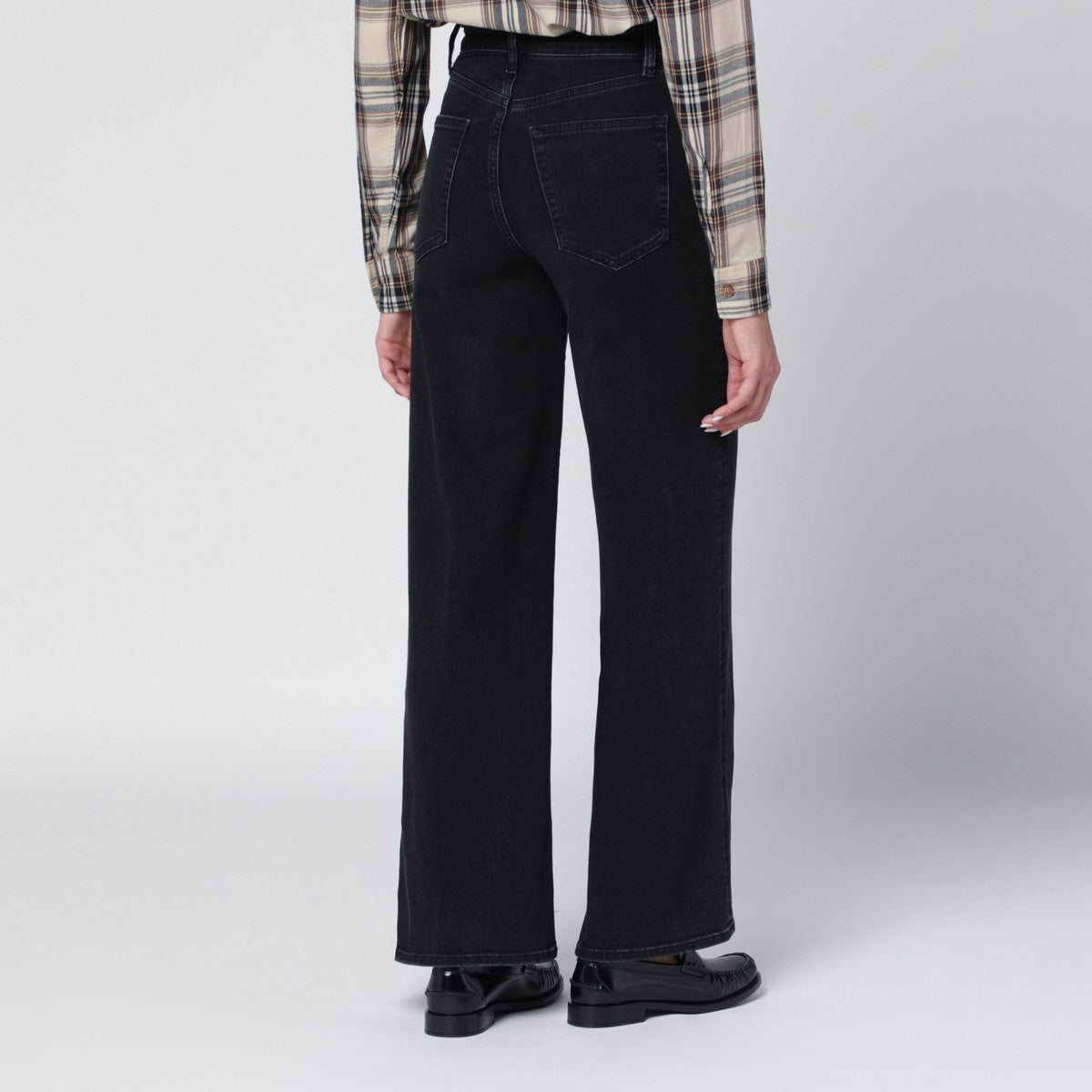 Frame Black Le Slim Palazzo trousers Frame