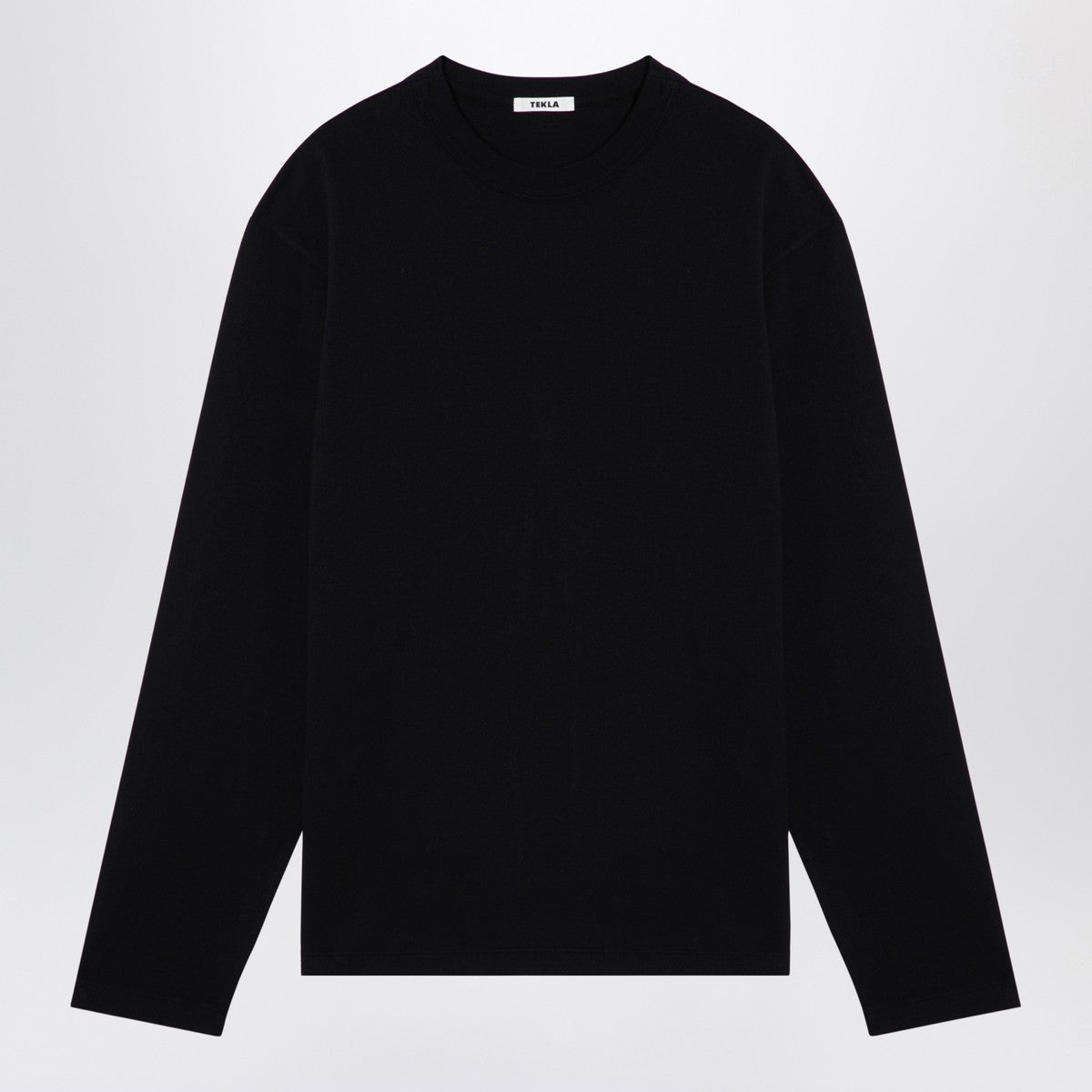 Tekla Black pyjama crew-neck sweater Tekla