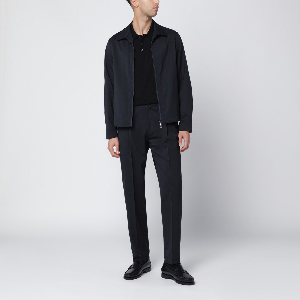 Santaniello Blue wool-blend suit Santaniello