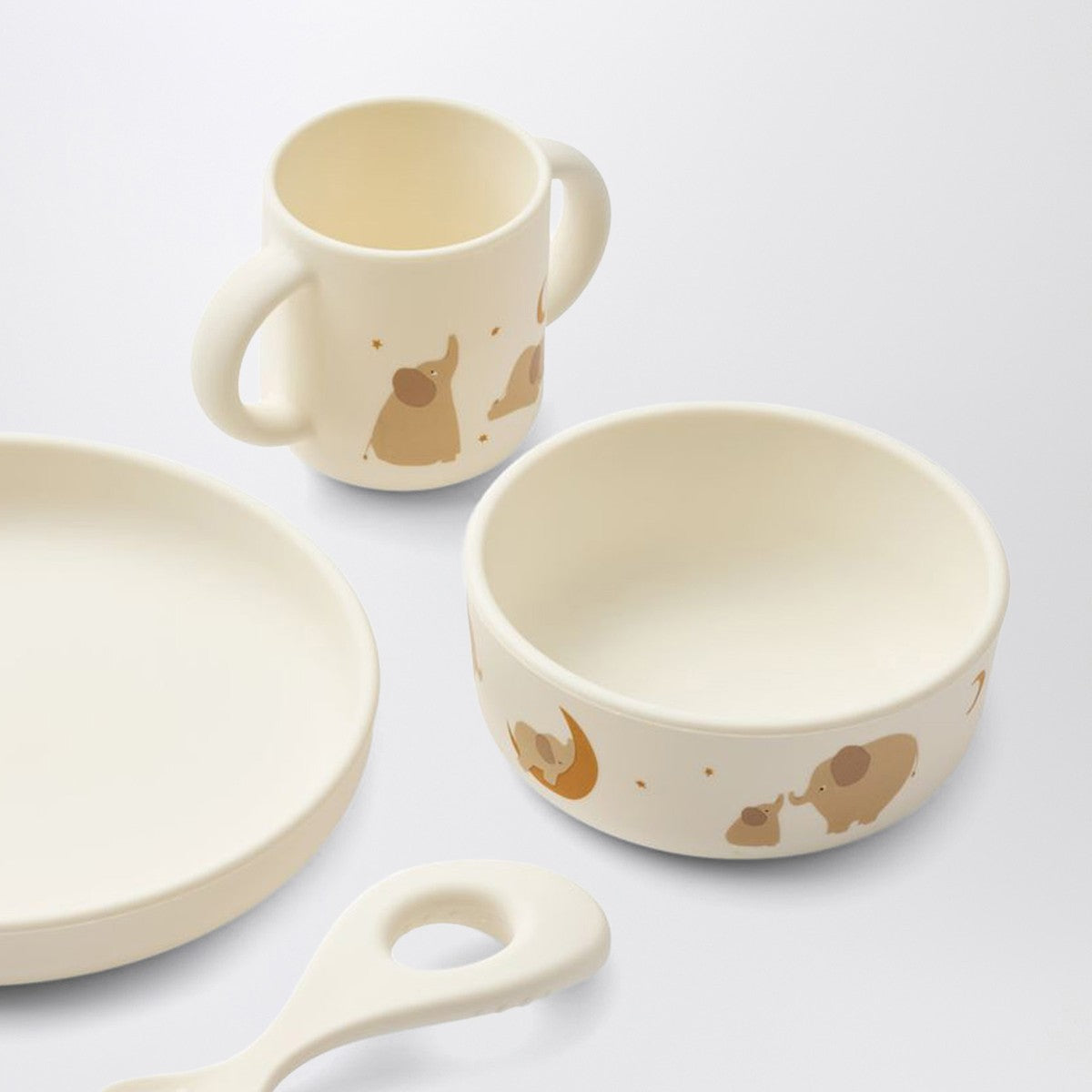 Liewood Vivi tableware set in cream Elephant Liewood