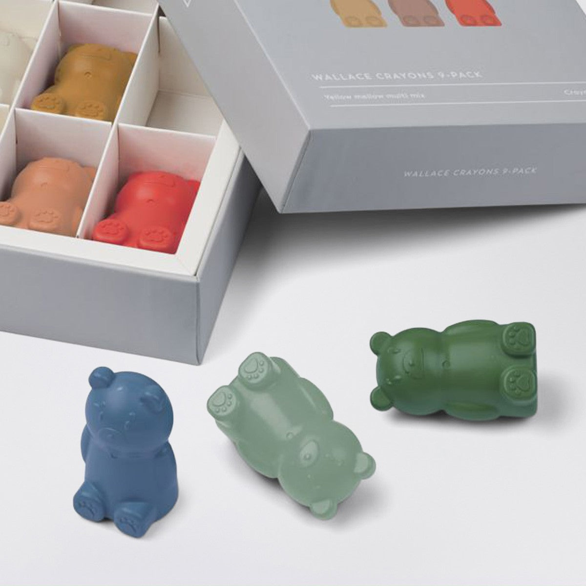 Liewood Set of nine bear-shaped colored crayons Liewood