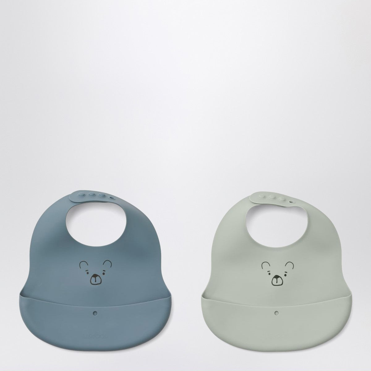 Liewood Set of two Ember bibs in blue/grey Liewood
