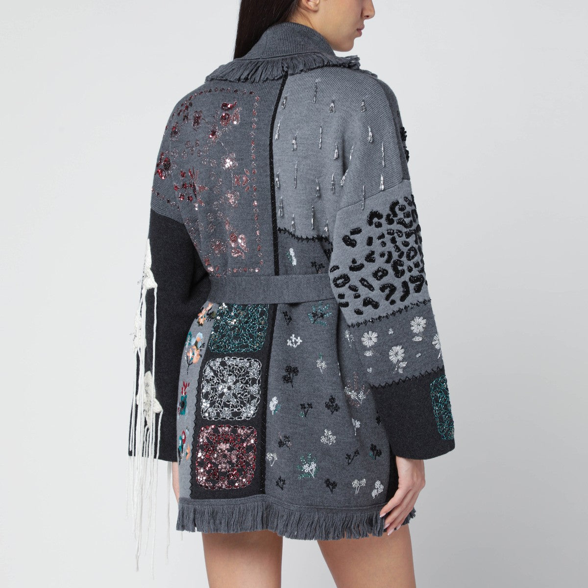 Alanui Dark grey “Midnight In Manhattan” cardigan Alanui