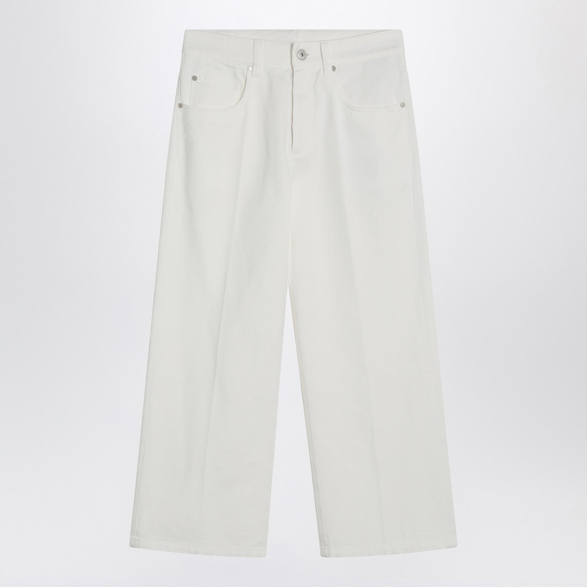Brunello Cucinelli White cotton trousers Brunello Cucinelli