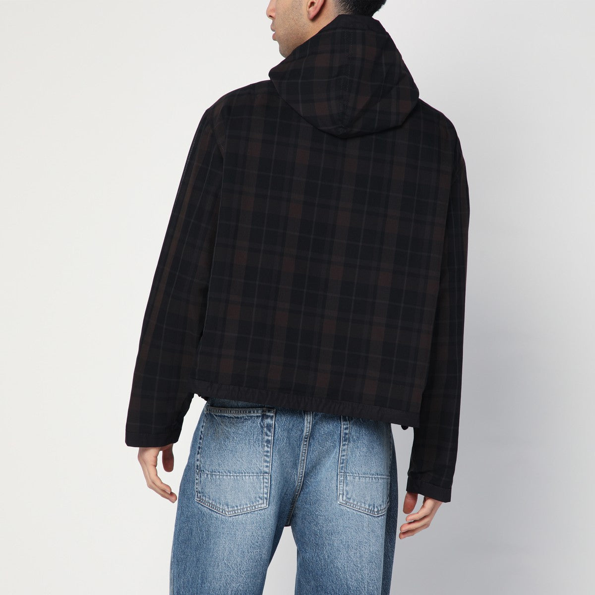 Our Legacy Riviera black/brown jacket with Check pattern Our Legacy
