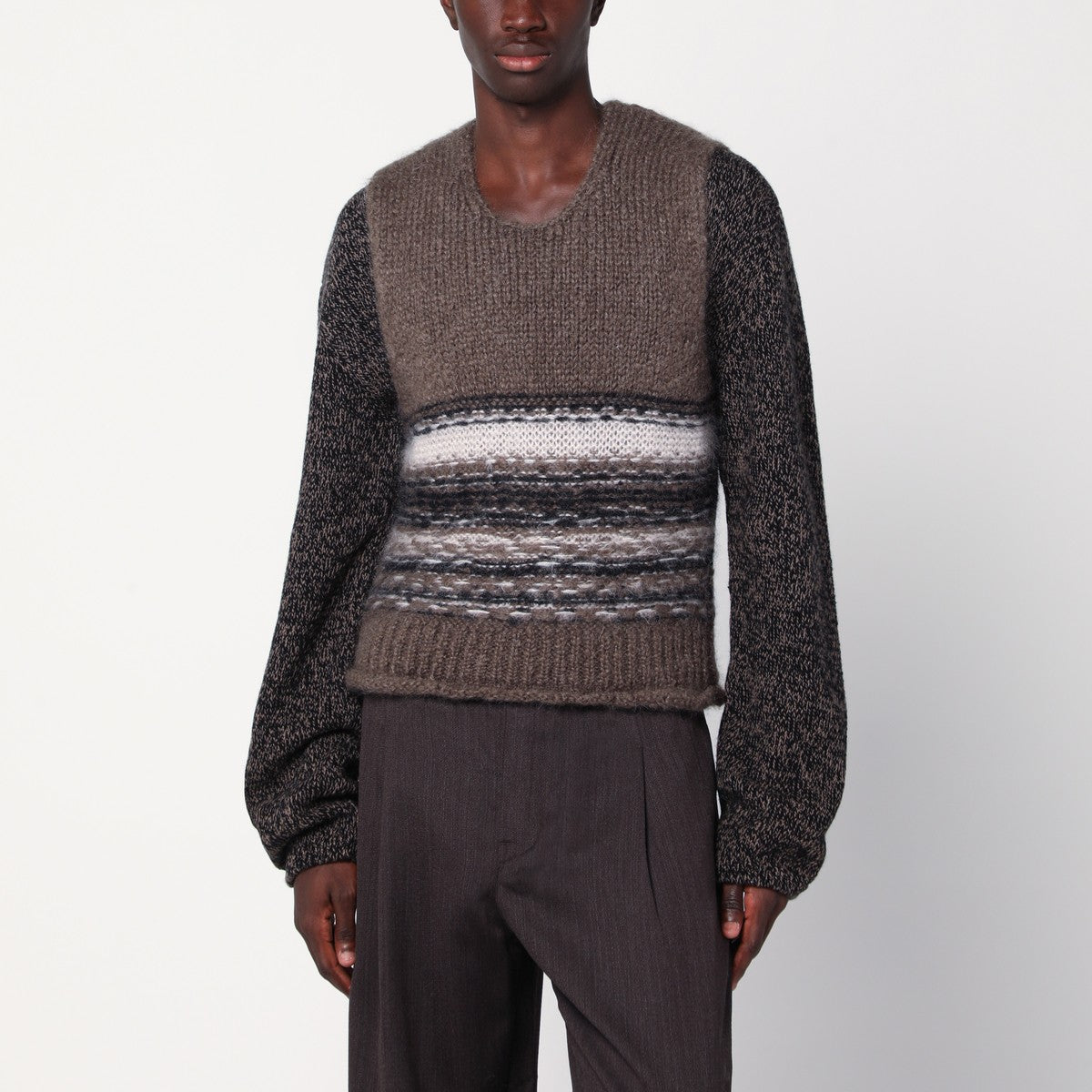 Our Legacy Brown mohair and wool waistcoat Our Legacy