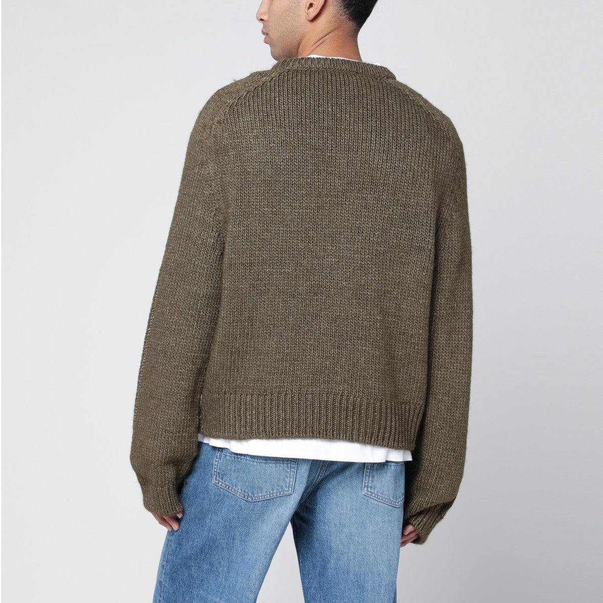 Our Legacy Green wool-blend crewneck sweater