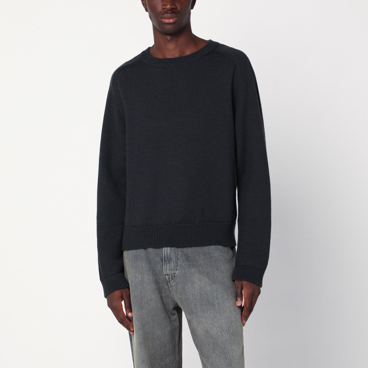 Our Legacy Black wool crew neck jumper Our Legacy