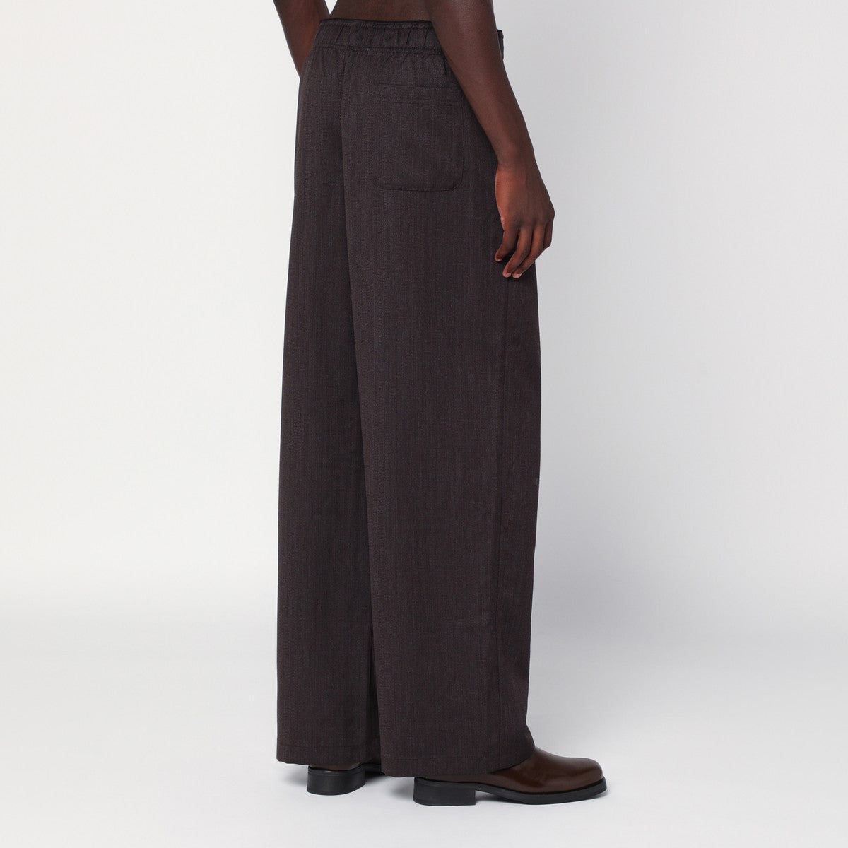 Our Legacy Brown wide-leg wool trousers Our Legacy