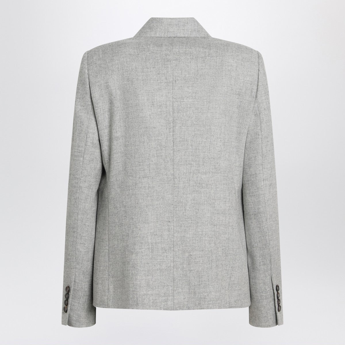 Brunello Cucinelli Grey double-breasted wool jacket Brunello Cucinelli