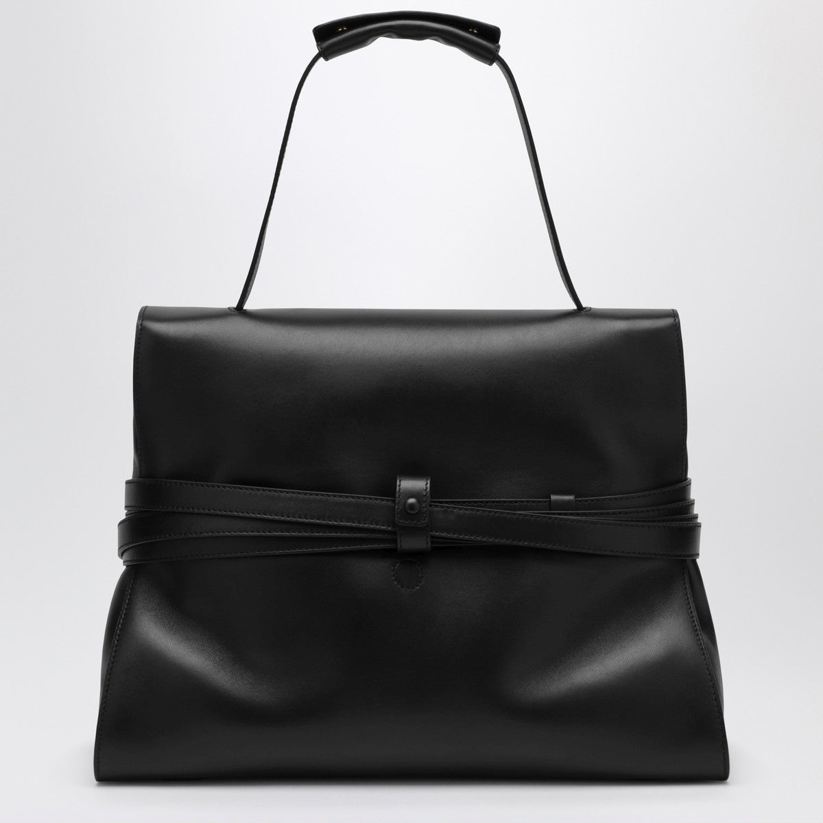 Moschino Large Handbag in Black Leather Moschino