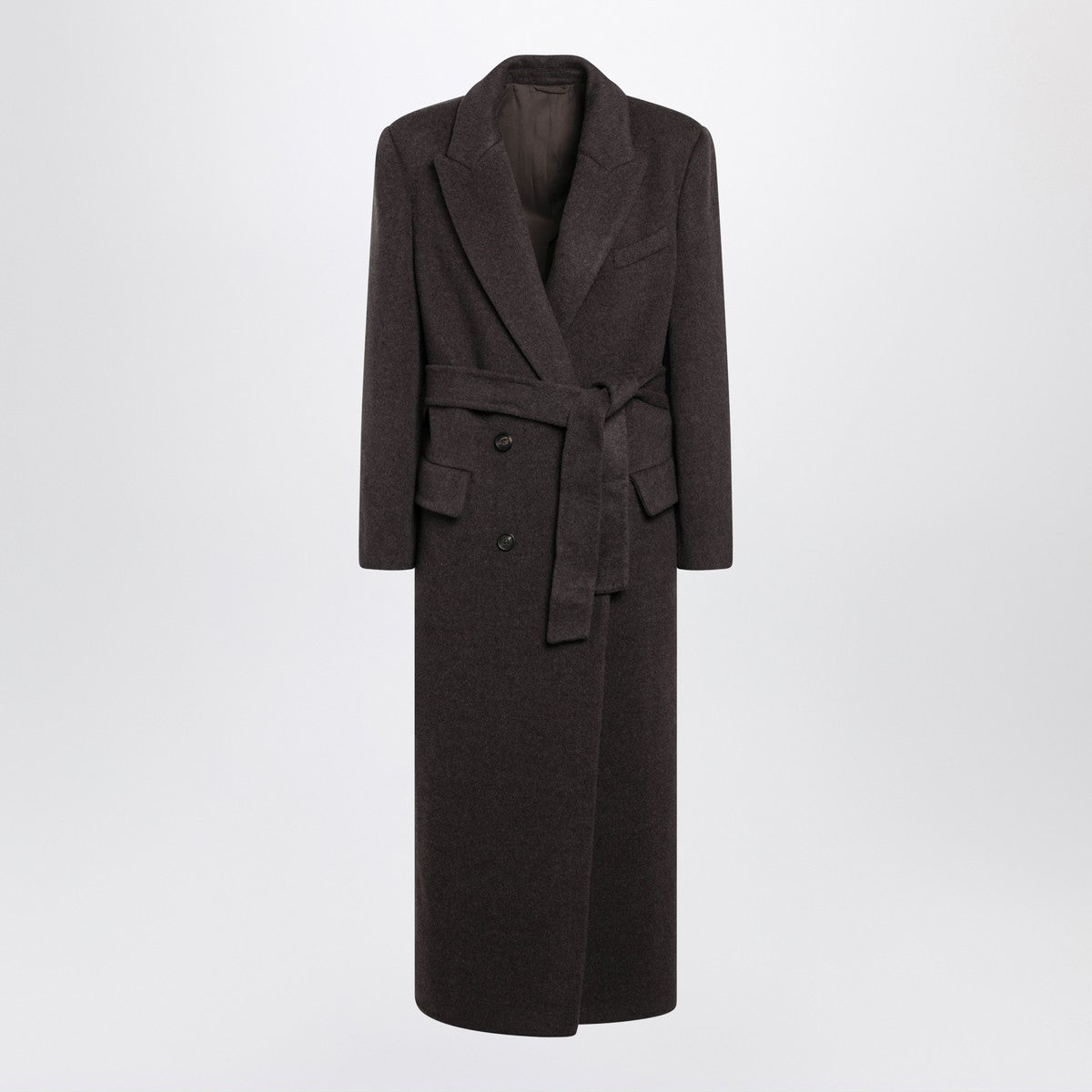 Brunello Cucinelli Brown wool and cashmere coat