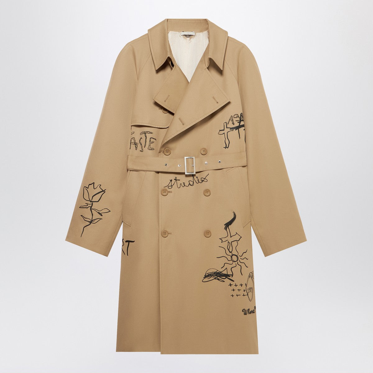 1989 STUDIO Embroidered Trench Scribble 1989 STUDIO