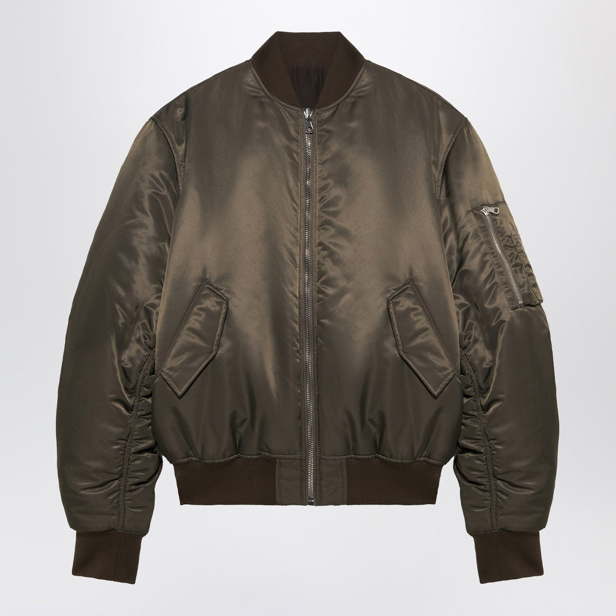1989 STUDIO Brown nylon Bomber 1989