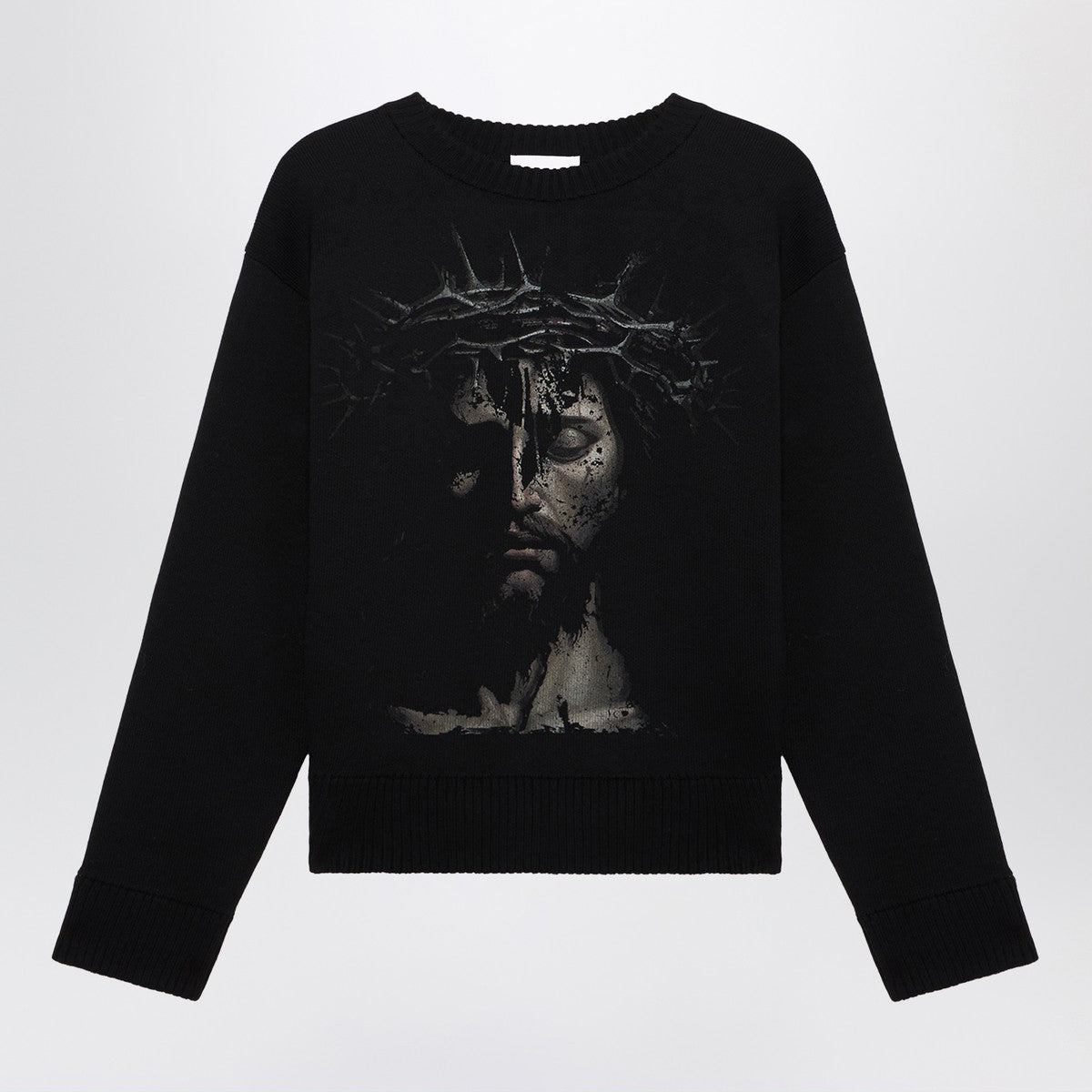 1989 STUDIO Knit Roundneck Jesus black 1989 STUDIO