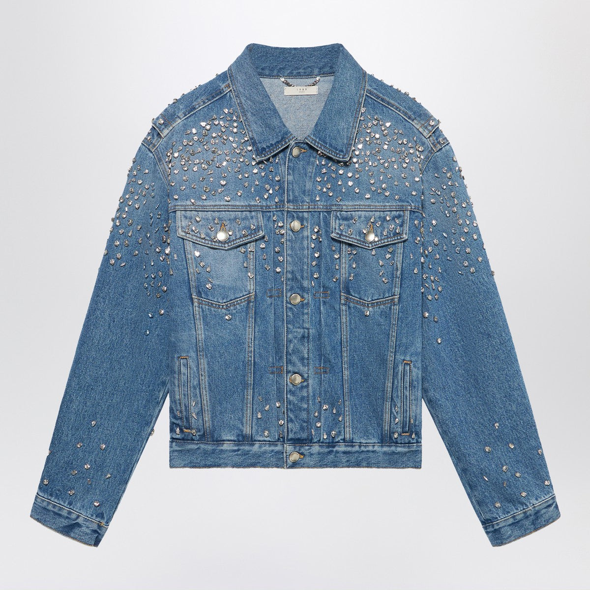 1989 STUDIO Denim Trucker Jacket Crystals blue 1989 STUDIO