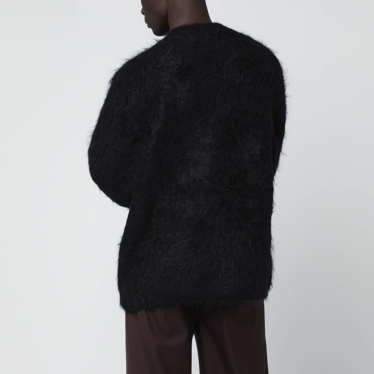 Séfr Haru black alpaca blend sweater