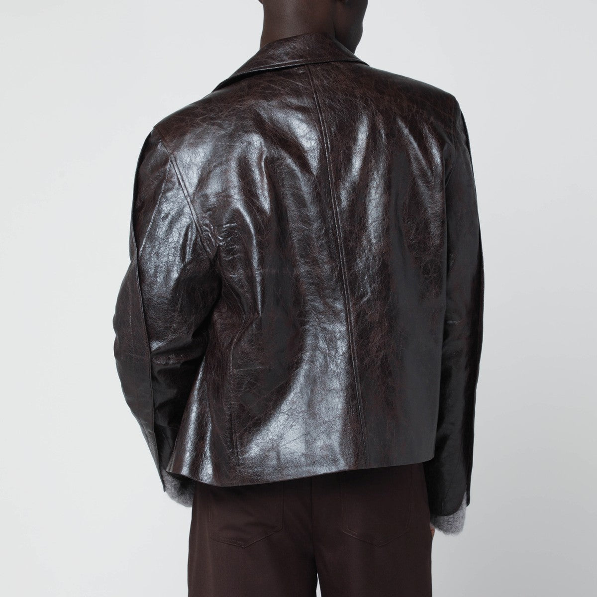Séfr Keane brown jacket in coated polyester Séfr