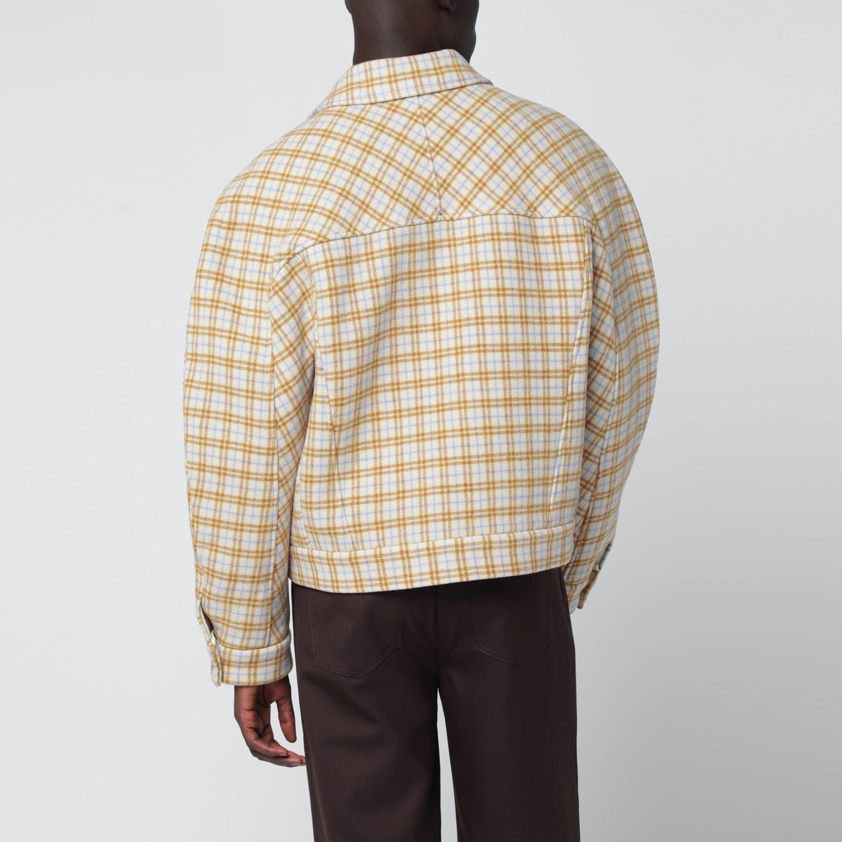 Séfr Matthieu jacket in checked wool cloth Séfr
