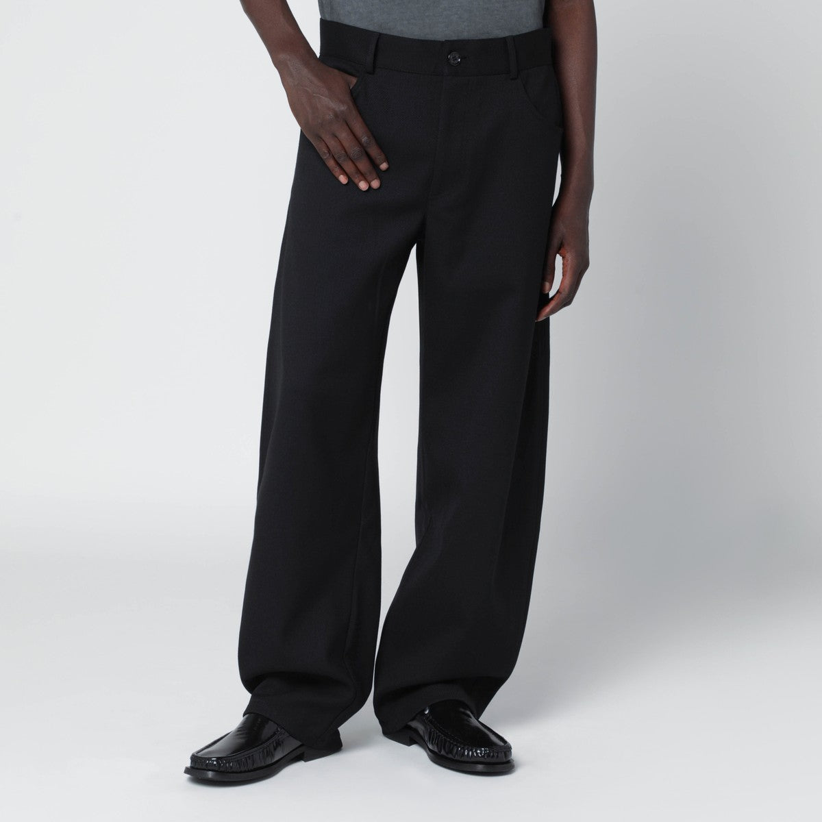 Séfr Oktai black trousers in wool blend Séfr