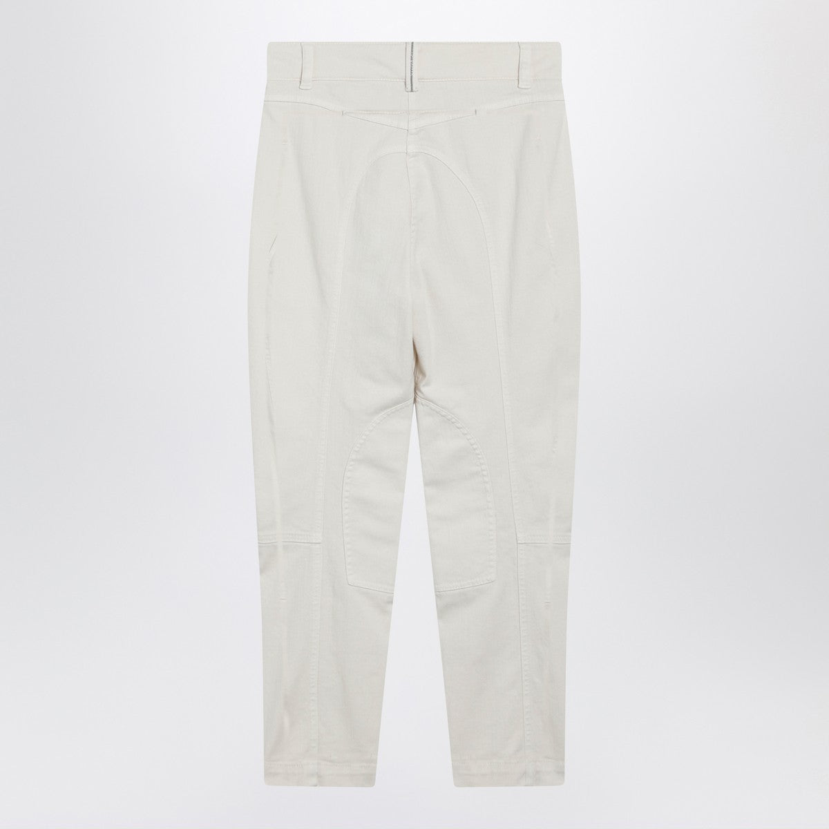 Brunello Cucinelli Chalk white Equestrian trousers Brunello Cucinelli