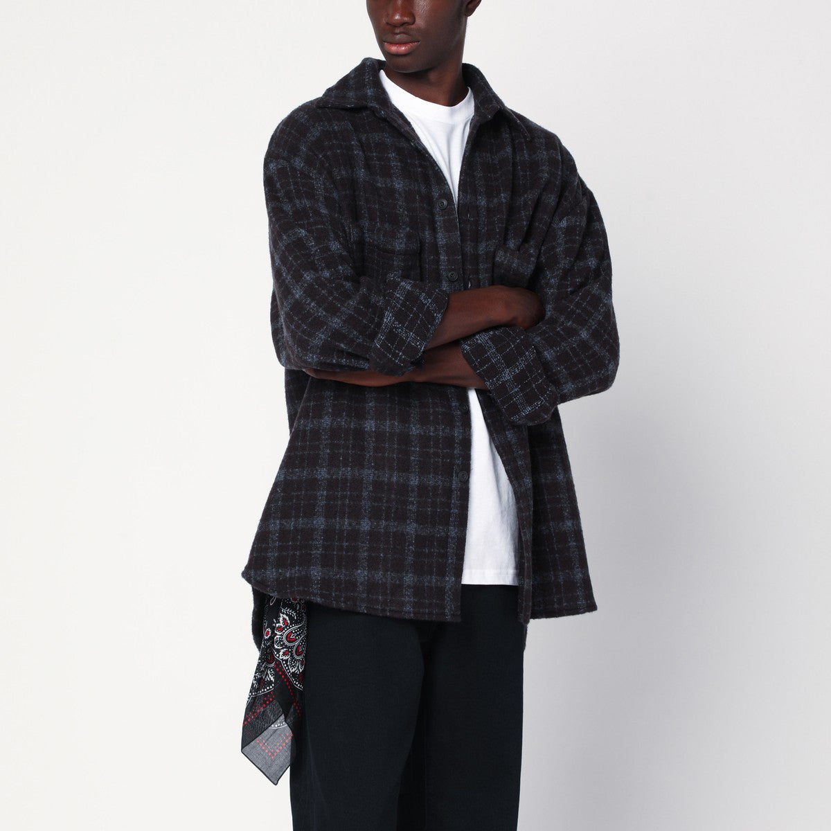 Destin Plaid wool shirt jacket Destin
