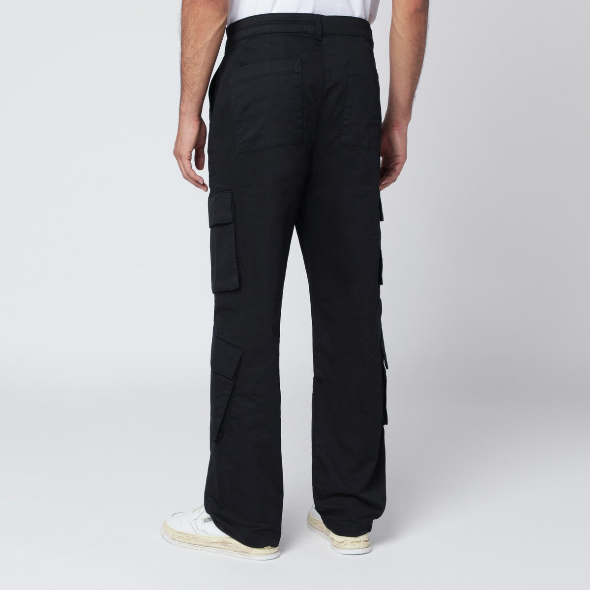Represent Black cotton cargo trousers Represent