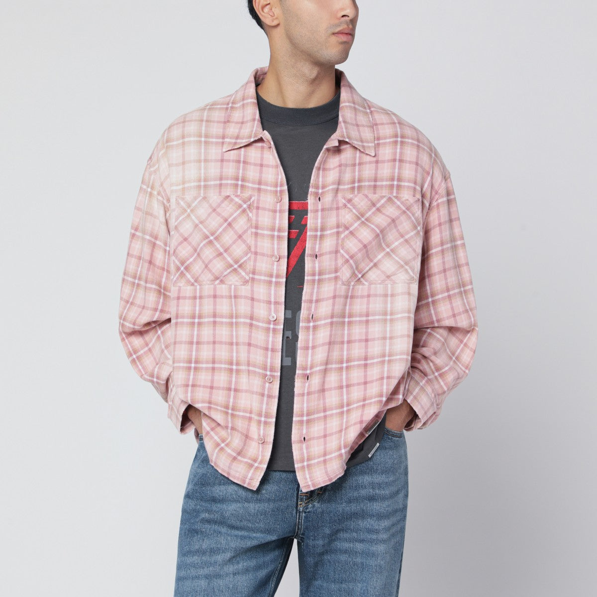 Represent Quartz check flannel shirt Represent