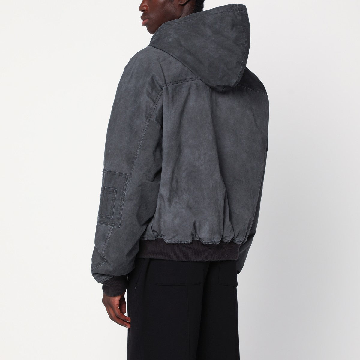 Represent Black faded hooded jacket Represent