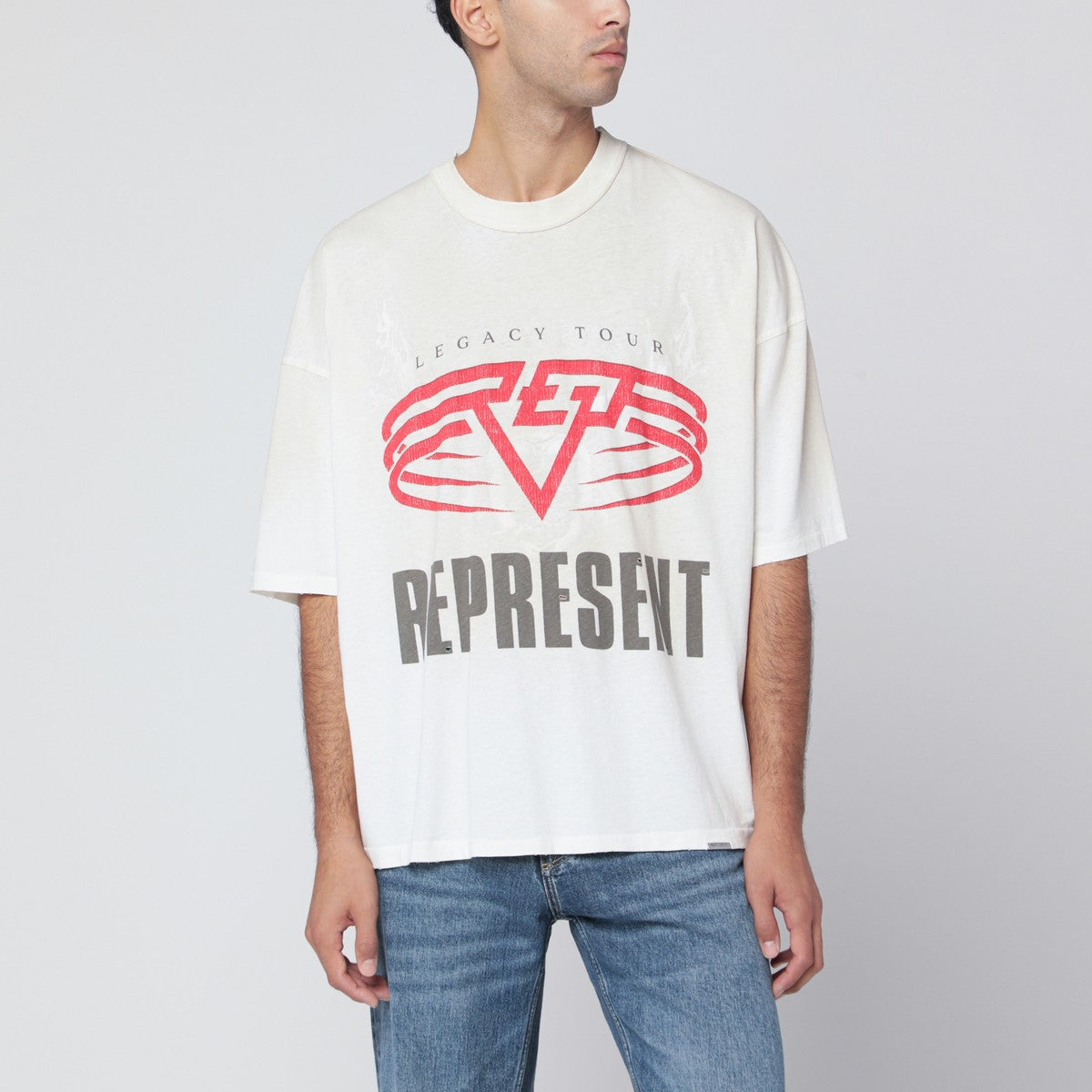 Represent Reversible Living Legacy Tour T-shirt in écru Represent