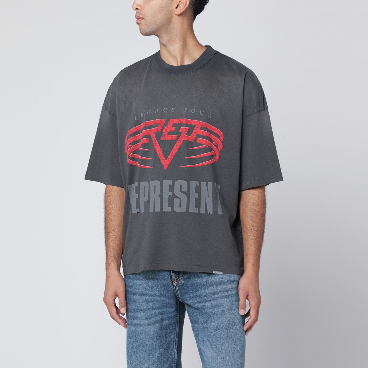 Represent Reversible Living Legacy Tour T-shirt in grey Represent