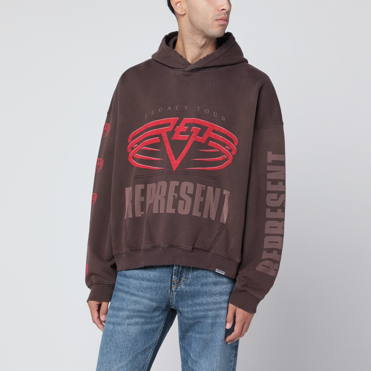 Represent Reversible Living Legacy Tour sweatshirt in black Represent