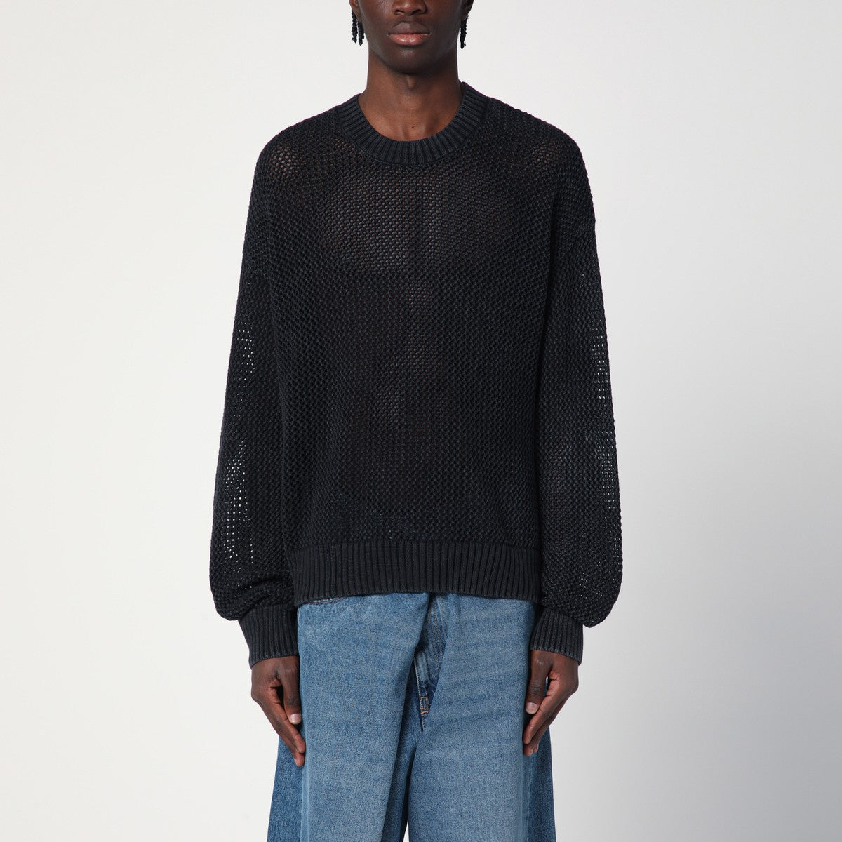Represent Black cotton sweater Represent